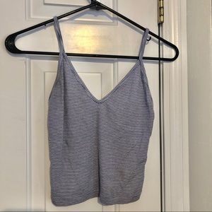 Brandy Melville blue&white striped tank